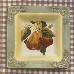 Toscana Certified International Pamela Gladding Hand Painted Fruit Floral Motif